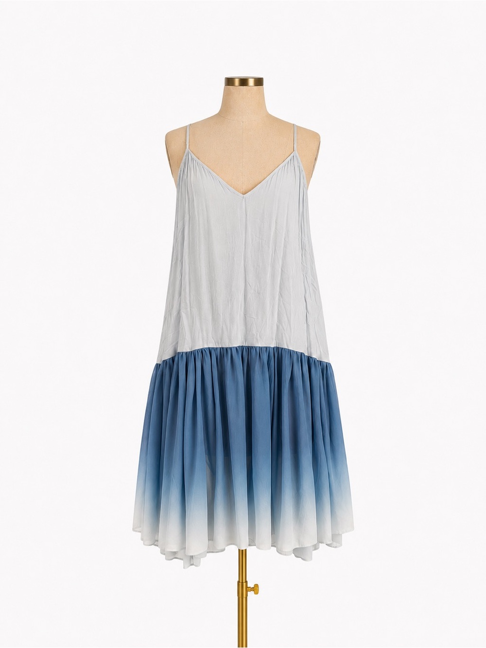 Free People Blue Ombre Babydoll Mini Dress